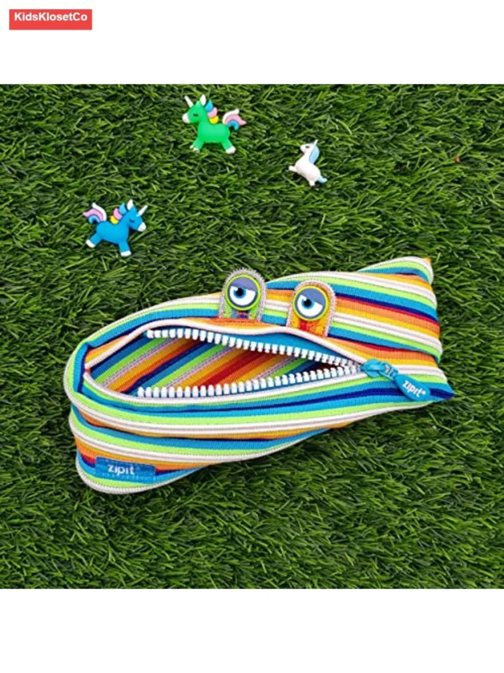 Monster Pencil Case for Kids, Zipper Pouch for School Supplies, Stationery Bag